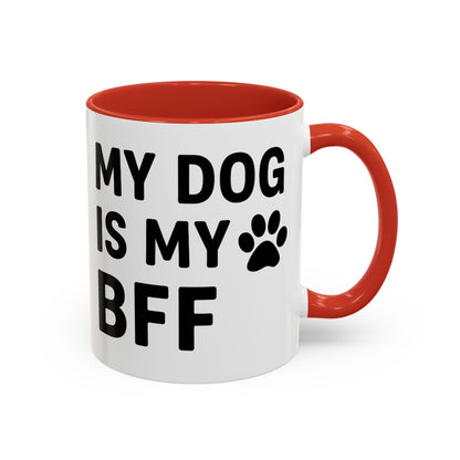 My Dog is My BFF, Pet Owner Gift, Animal Lover Mug, Cute Dog Theme, Personalized Pet Mug