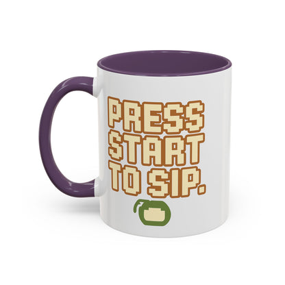 Press Start to Sip, Unique Gift for Gamers, Fun Birthday Present, Video Game Decor, Geeky Kitchenware