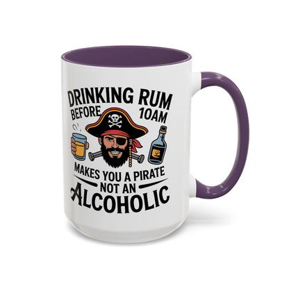 Pirate-Themed Coffee Mug, Fun Gift for Rum Lovers, Perfect for Pirate Parties, Nautical Decor, Unique Holiday Present