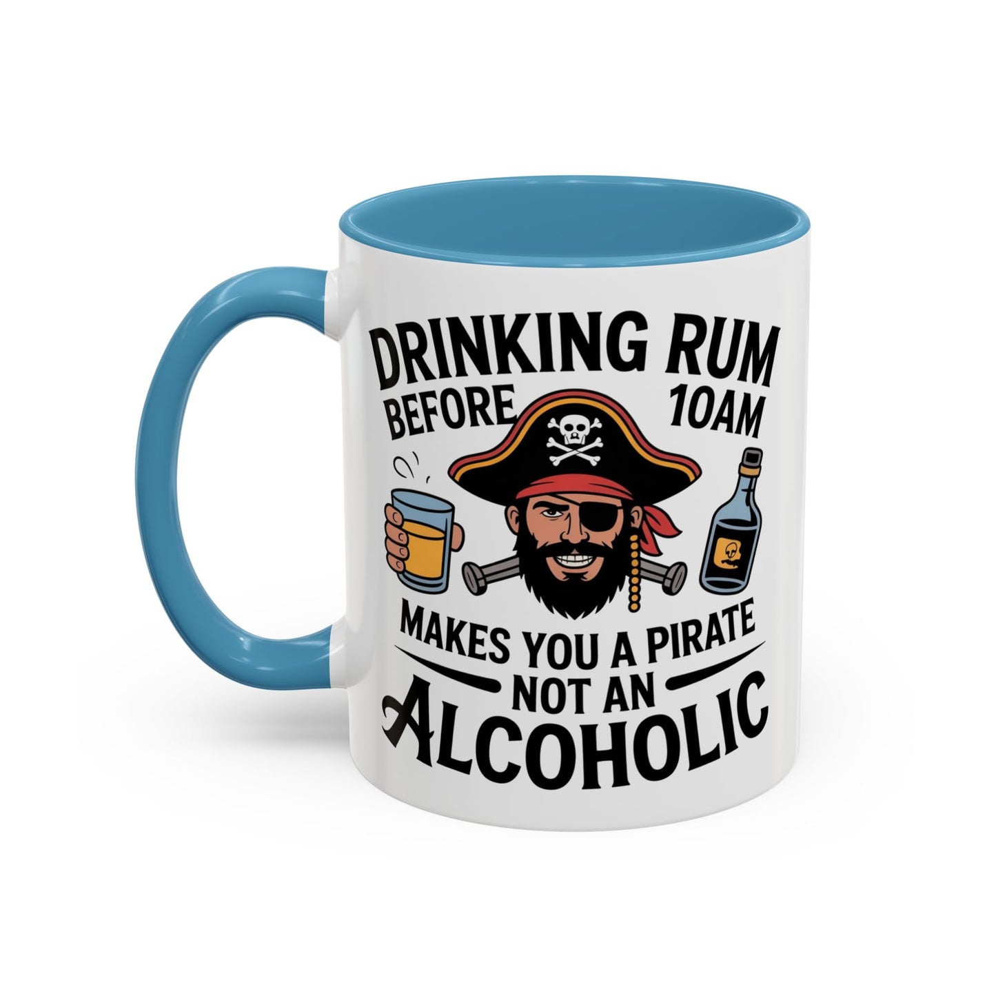 Pirate-Themed Coffee Mug, Fun Gift for Rum Lovers, Perfect for Pirate Parties, Nautical Decor, Unique Holiday Present