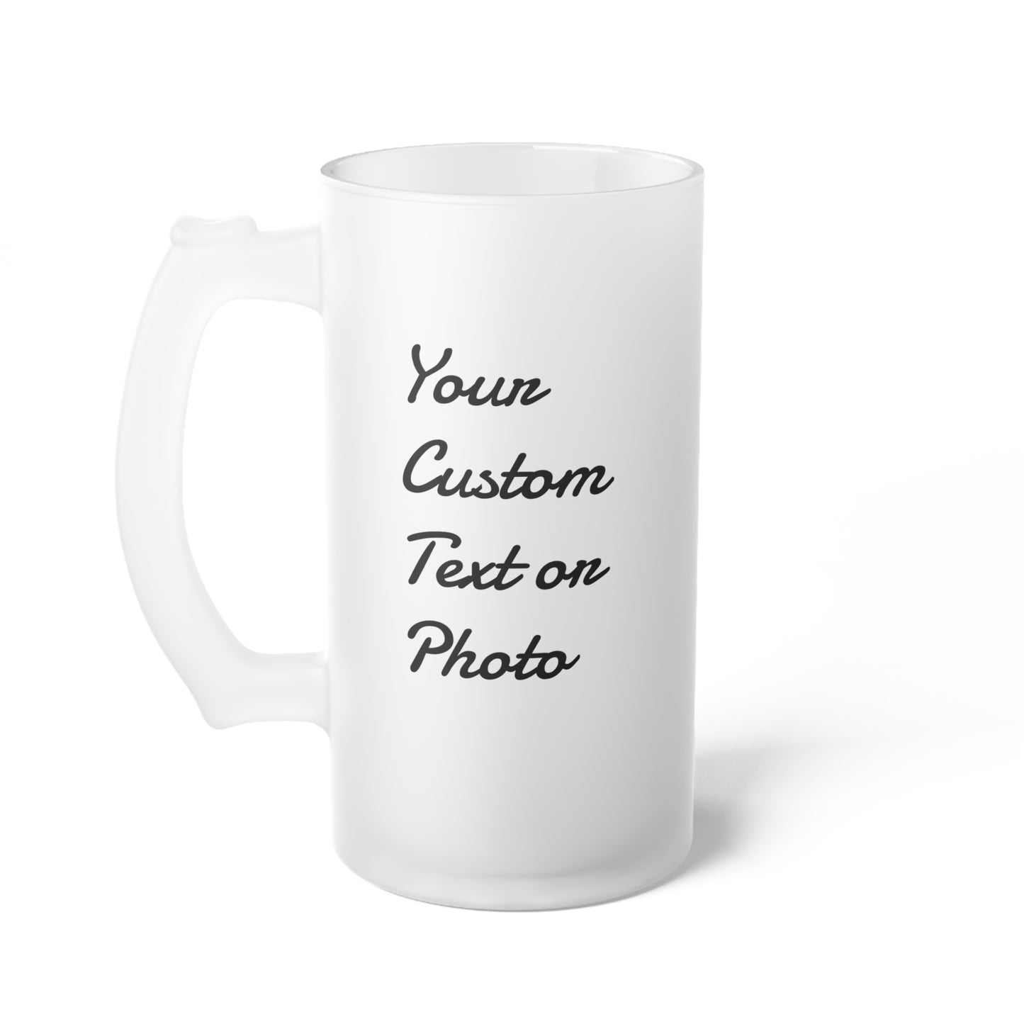 Custom Frosted Glass Beer Mug