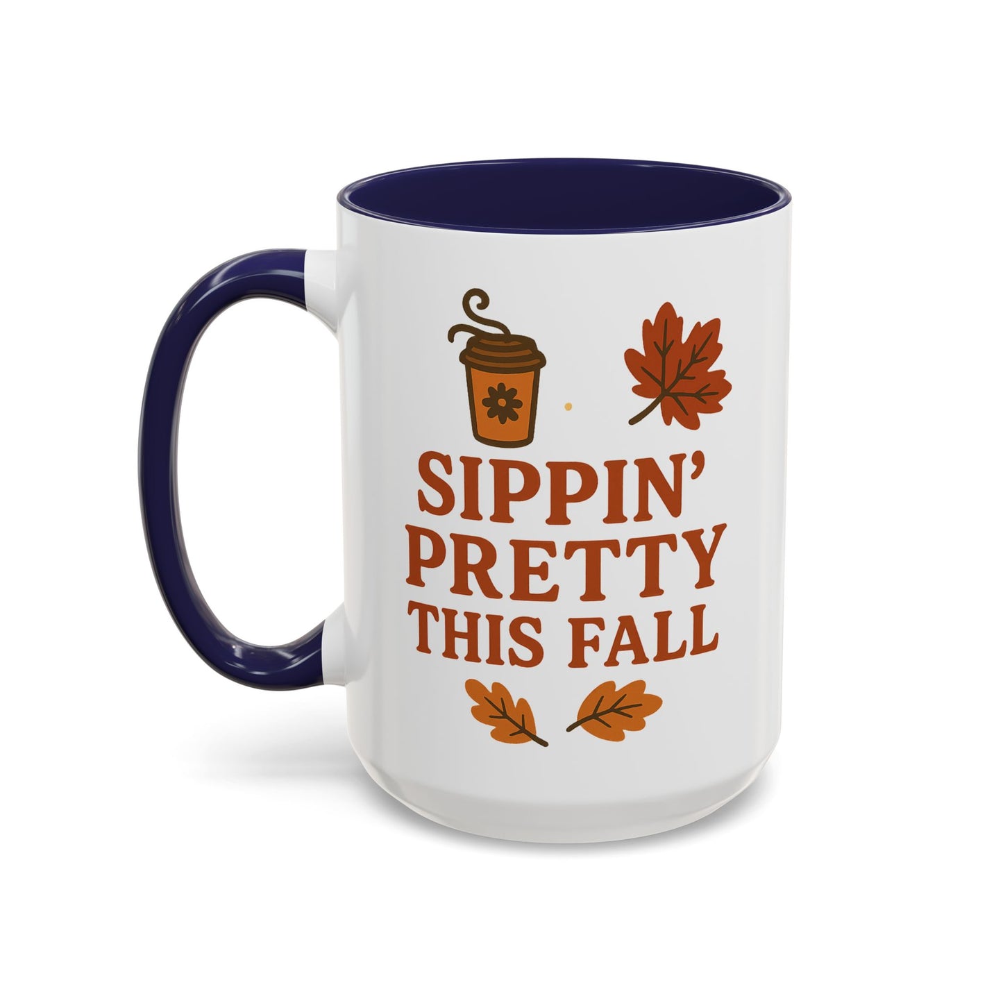 Sippin’ pretty this fall - Accent Coffee Mug (11, 15oz)