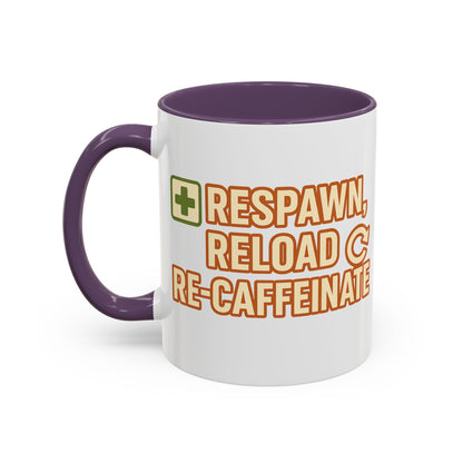 Respawn, Reload, Re-Caffeinate, Perfect Gift for Gamers, Fun Office Cup, Video Game Lover Mug, Birthday Present, [...]