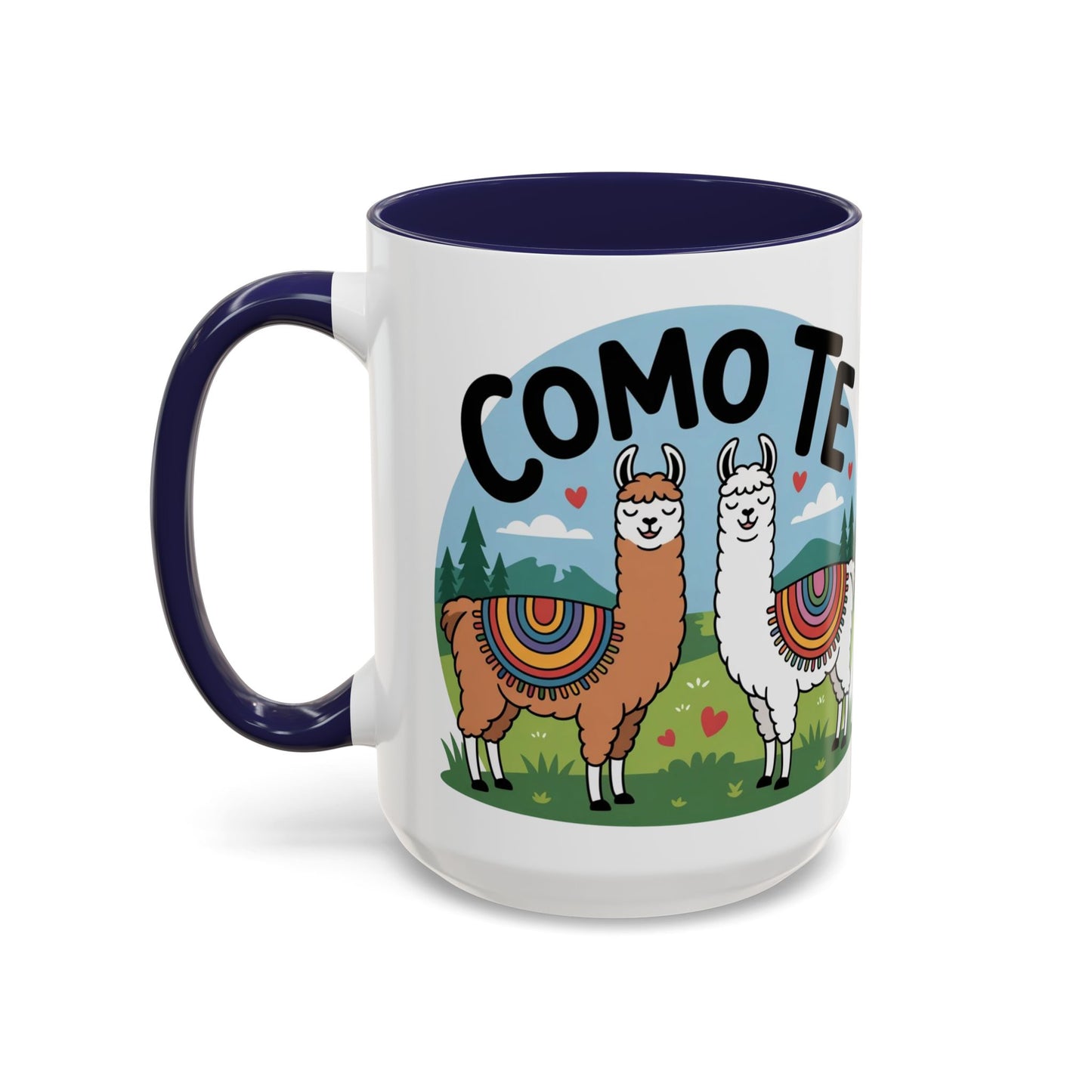 Como Te Llama Love Coffee Mug, Fun Animal Mug