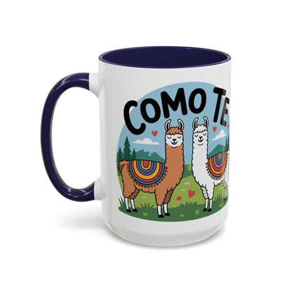Como Te Llama Love Coffee Mug, Fun Animal Mug