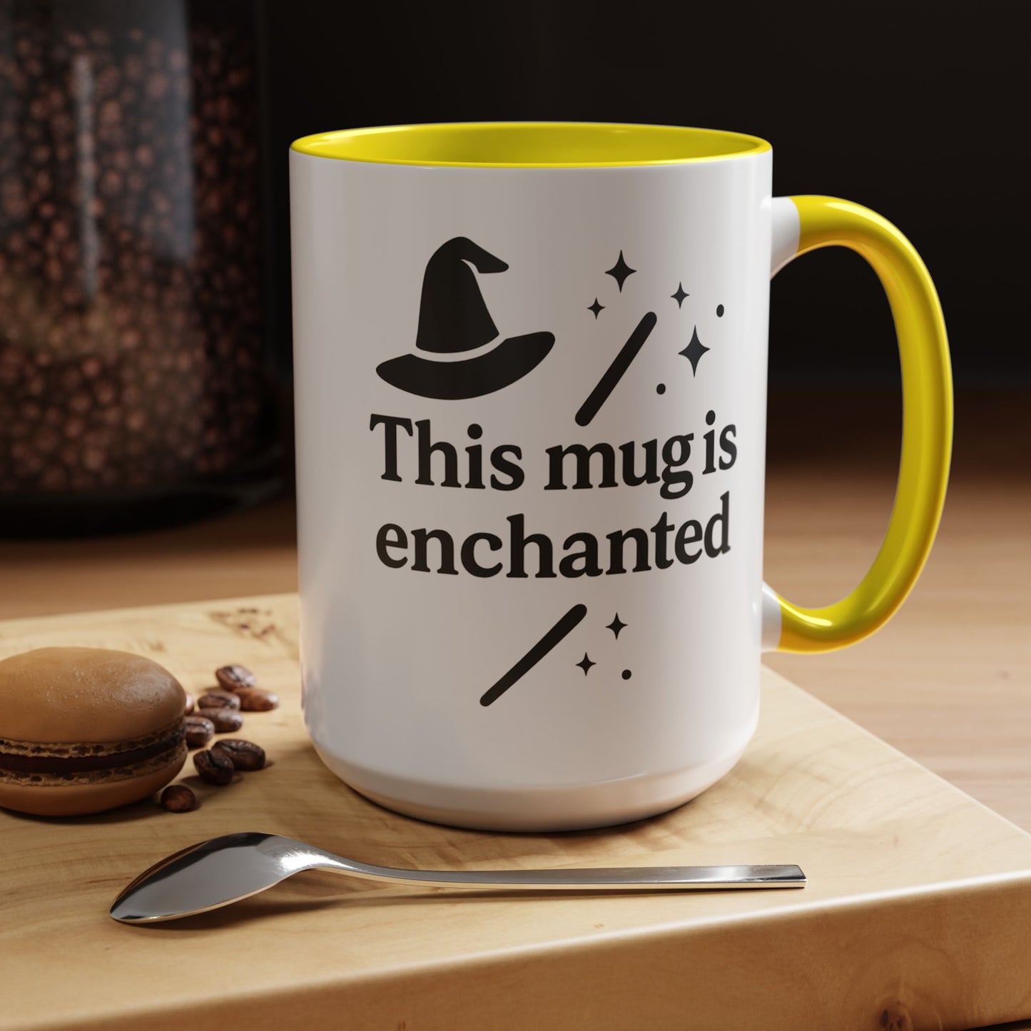 Enchanted Witch Coffee Mug, Magical Mug Gift, Halloween Decor, Witchcraft Mug, Coffee Lover Gift, Enchanted Design