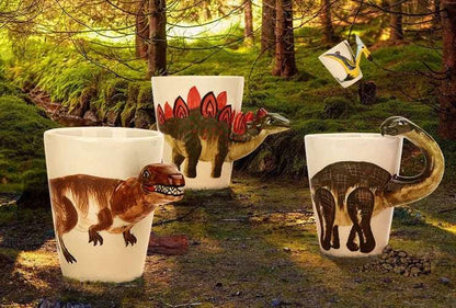 3D Stereo Dinosaur Cup Hand-painted Ceramic Cup Painted Mug Coffee Cup Cartoon Cup - Mug World