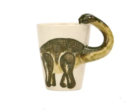 3D Stereo Dinosaur Cup Hand-painted Ceramic Cup Painted Mug Coffee Cup Cartoon Cup - Mug World