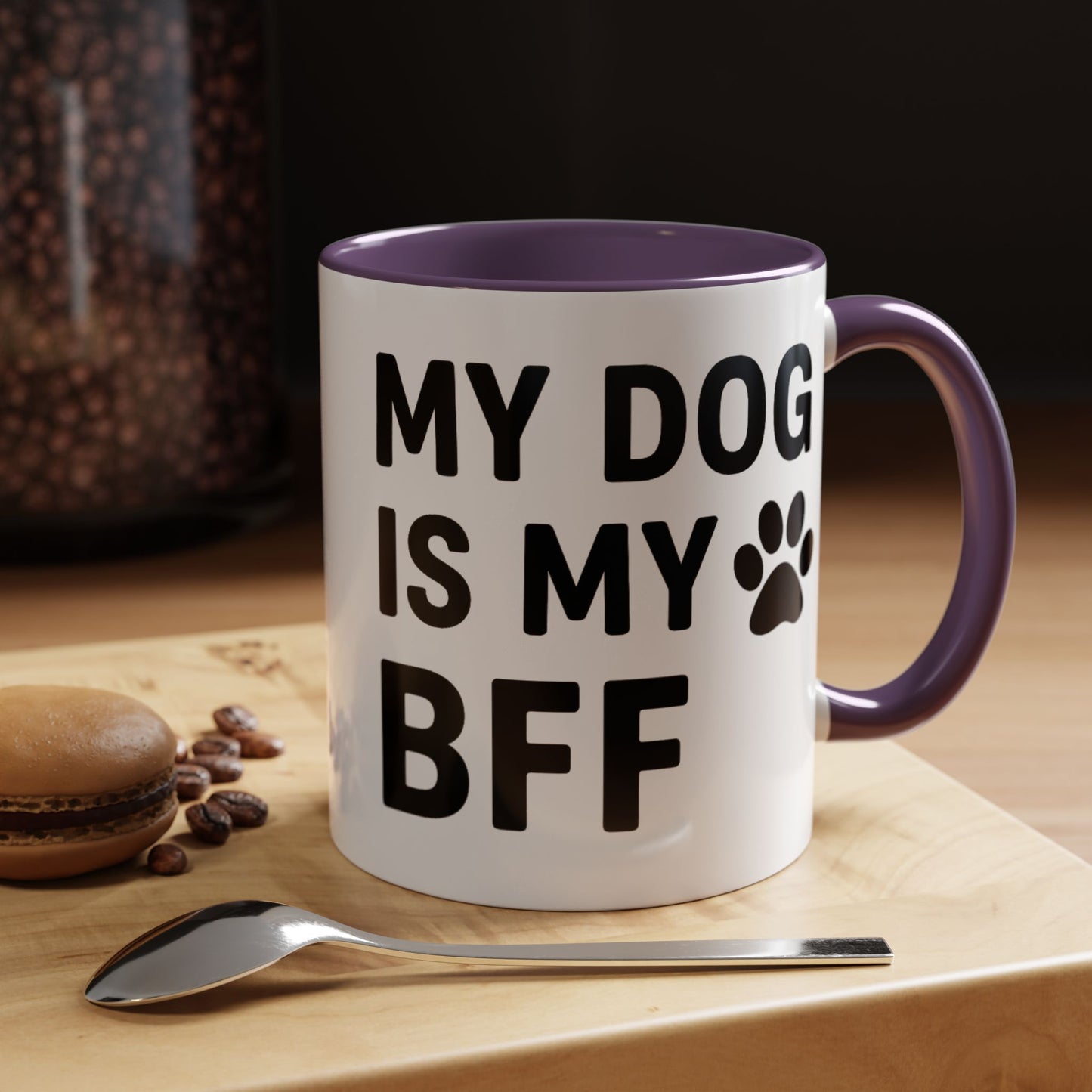 My Dog is My BFF, Pet Owner Gift, Animal Lover Mug, Cute Dog Theme, Personalized Pet Mug