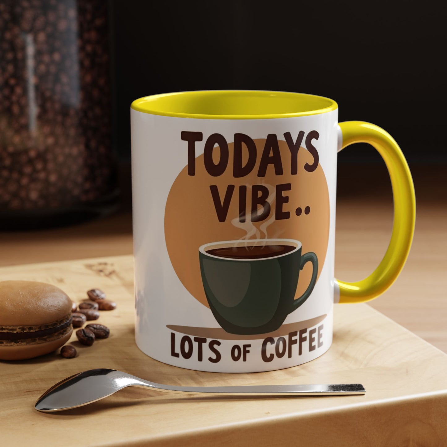 "Today's Vibe" Accent Coffee Mug - Perfect for Coffee Lovers
