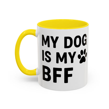 My Dog is My BFF, Pet Owner Gift, Animal Lover Mug, Cute Dog Theme, Personalized Pet Mug