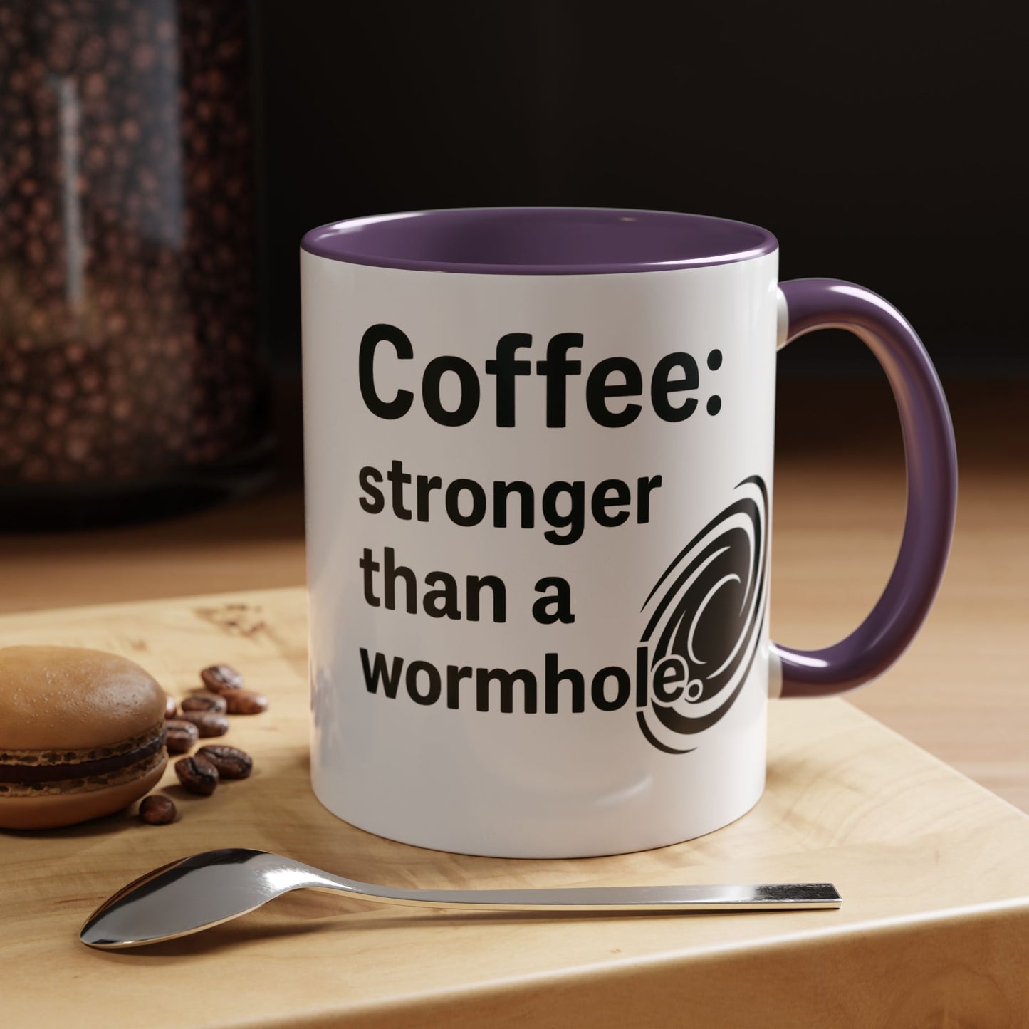 Galactic Coffee Mug: "Stronger Than a Wormhole" - Funny Coffee Cup for Space Lovers, Nerdy Gift, Office Mug, Astronomy Coffee Cup, [...]