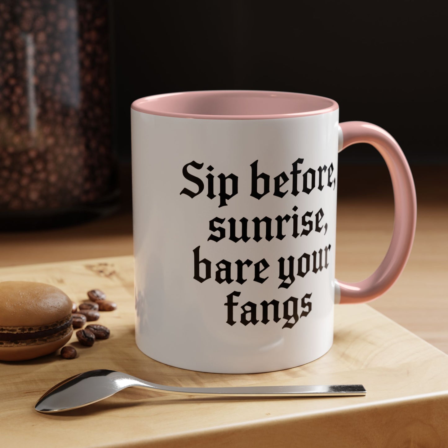 Sip Before Sunrise, Gothic Style, Perfect for Morning Coffee, Halloween Gift, Unique Home Decor, Sarcastic Quote Mug