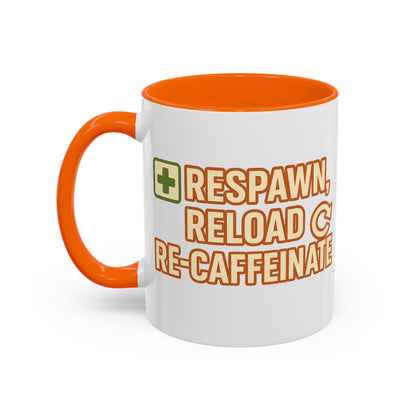 Respawn, Reload, Re-Caffeinate, Perfect Gift for Gamers, Fun Office Cup, Video Game Lover Mug, Birthday Present, [...]