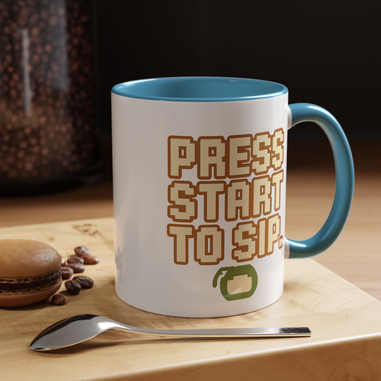 Press Start to Sip, Unique Gift for Gamers, Fun Birthday Present, Video Game Decor, Geeky Kitchenware
