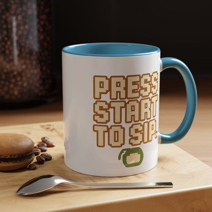 Press Start to Sip, Unique Gift for Gamers, Fun Birthday Present, Video Game Decor, Geeky Kitchenware