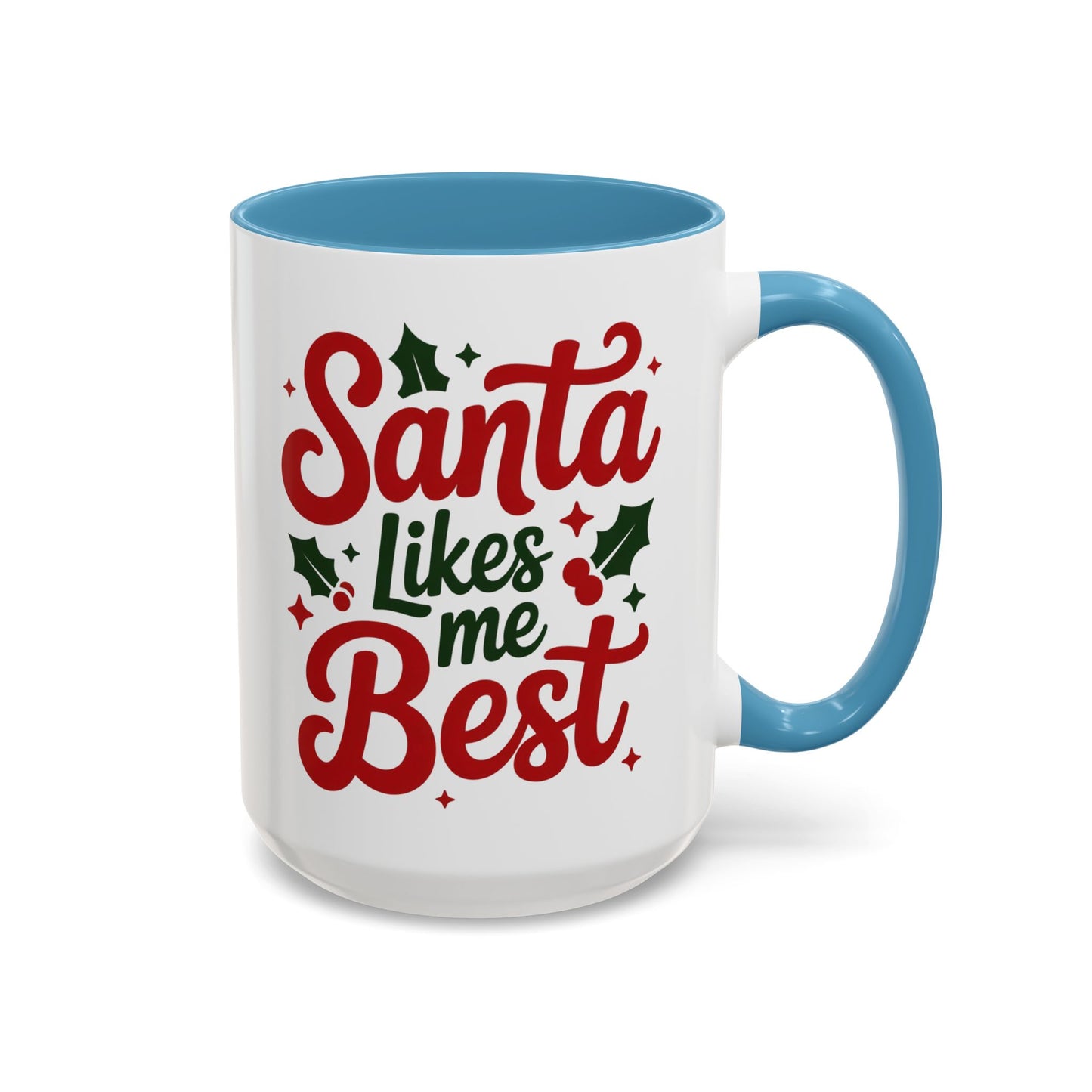 Santa Likes Me Best, Winter Decor, Gift for Coffee Lovers, Unique Present