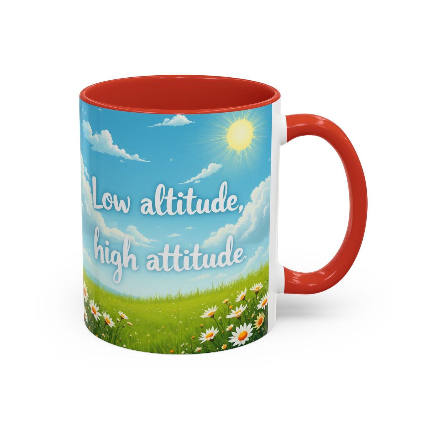Low Altitude, High Attitude | Motivational Gift for Coffee Lovers, Nature Enthusiasts, Office Decor, [...]