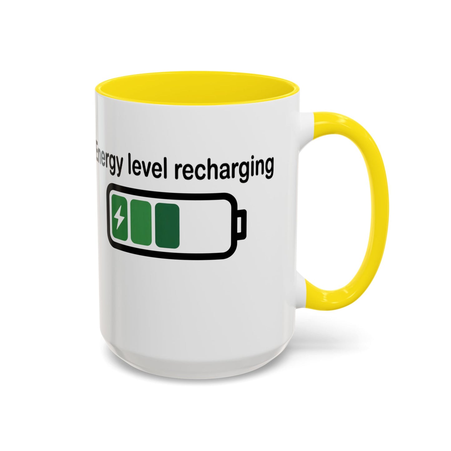 Recharge Your Energy Level, Gift for Tech Lovers, Office Desk Essential, Fun Quote Mug, Unique [...]