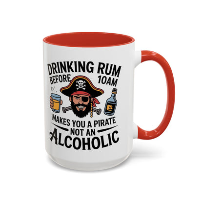 Pirate-Themed Coffee Mug, Fun Gift for Rum Lovers, Perfect for Pirate Parties, Nautical Decor, Unique Holiday Present