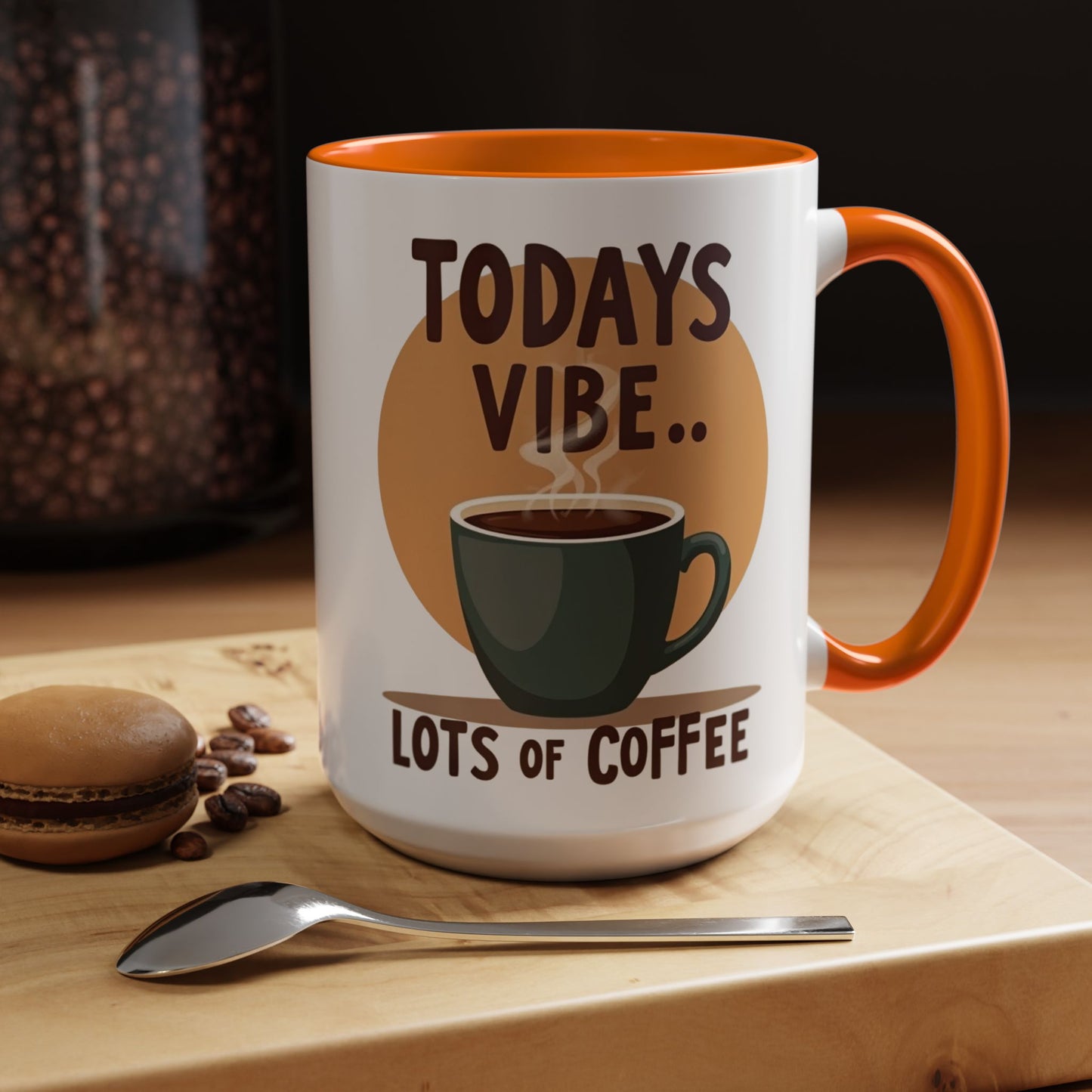 "Today's Vibe" Accent Coffee Mug - Perfect for Coffee Lovers