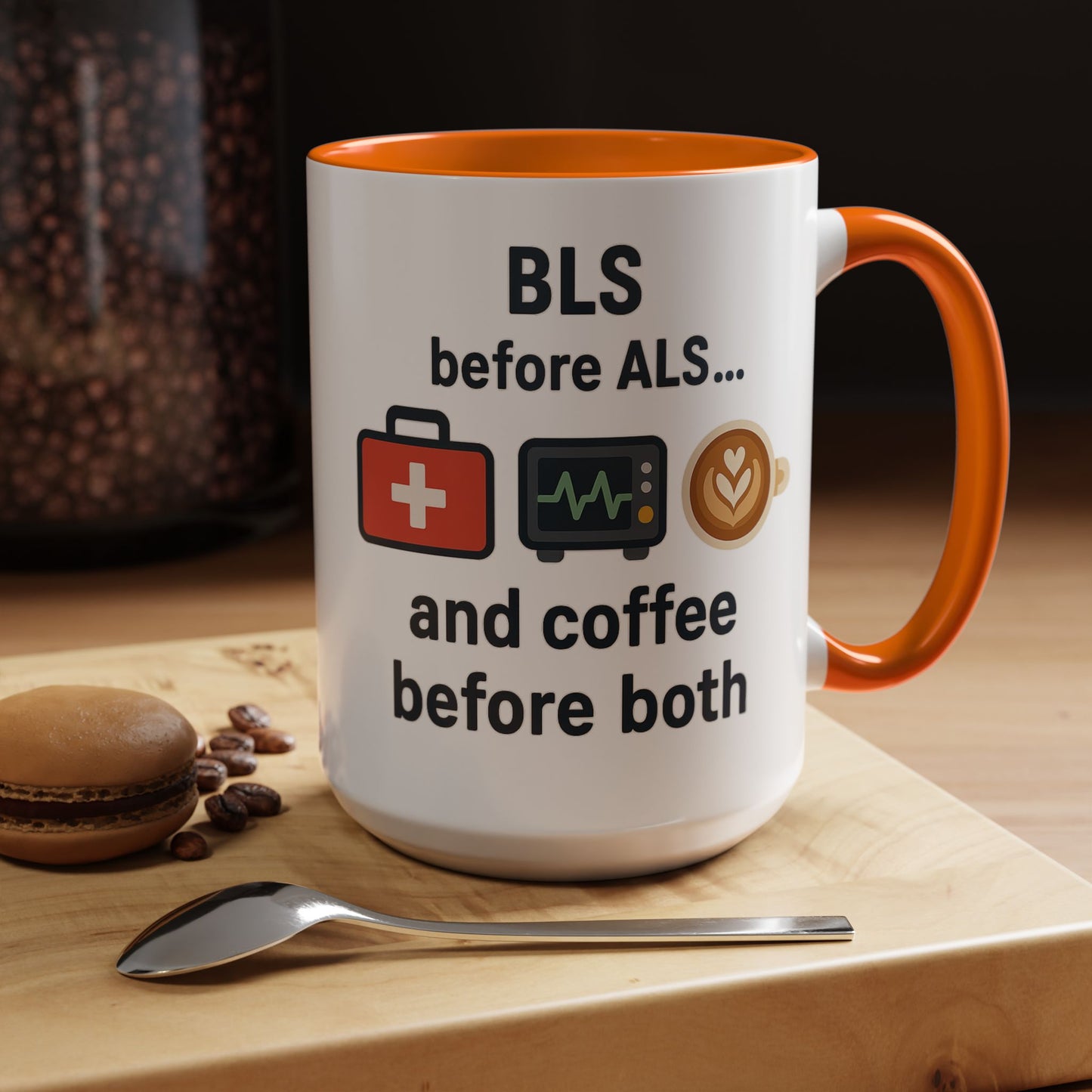 BLS before ALS and Coffee before Both - Perfect Gift for Paramedics, Nurses, and Healthcare Workers, Fun Office Mug