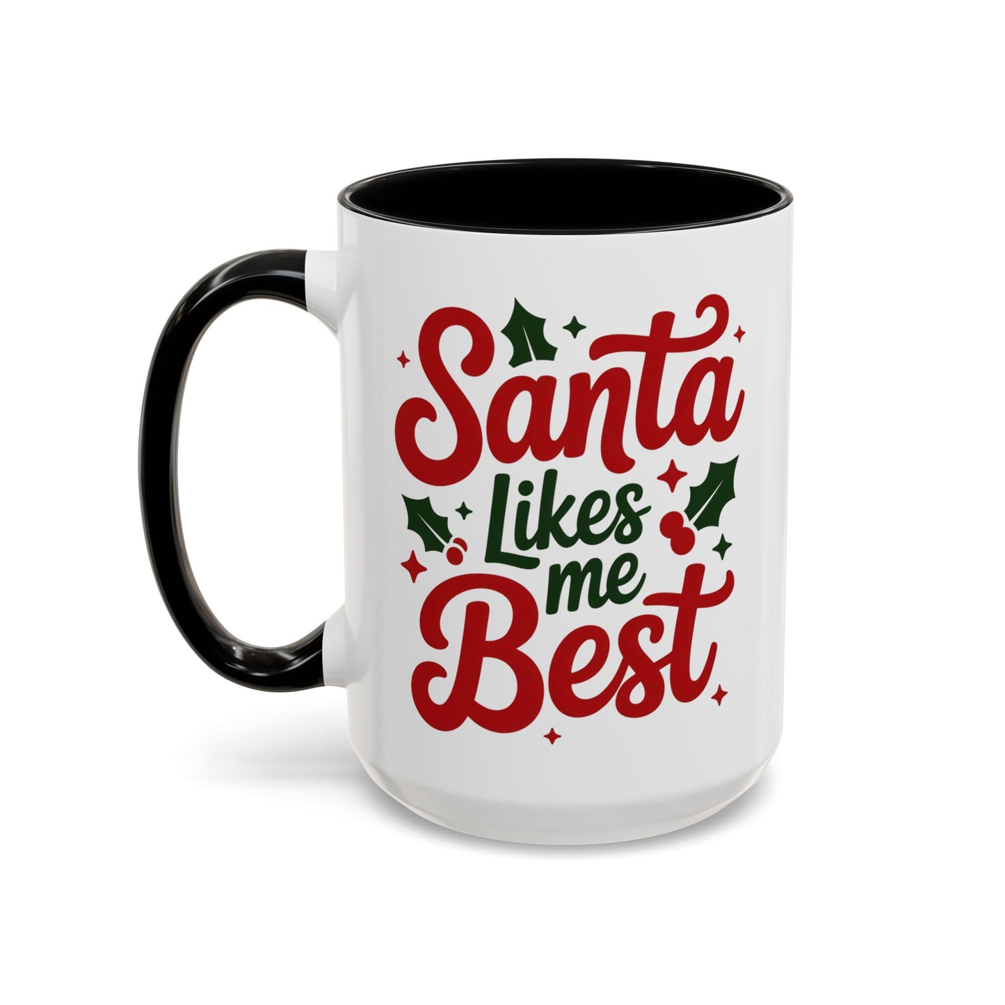 Santa Likes Me Best, Winter Decor, Gift for Coffee Lovers, Unique Present
