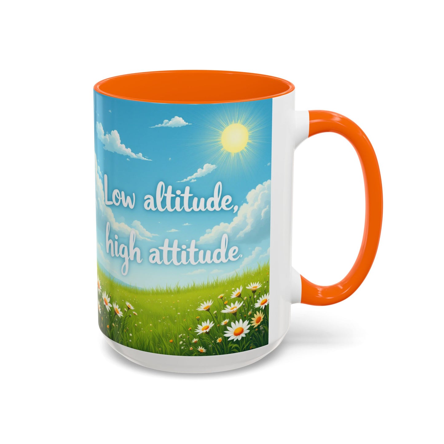 Low Altitude, High Attitude | Motivational Gift for Coffee Lovers, Nature Enthusiasts, Office Decor, [...]