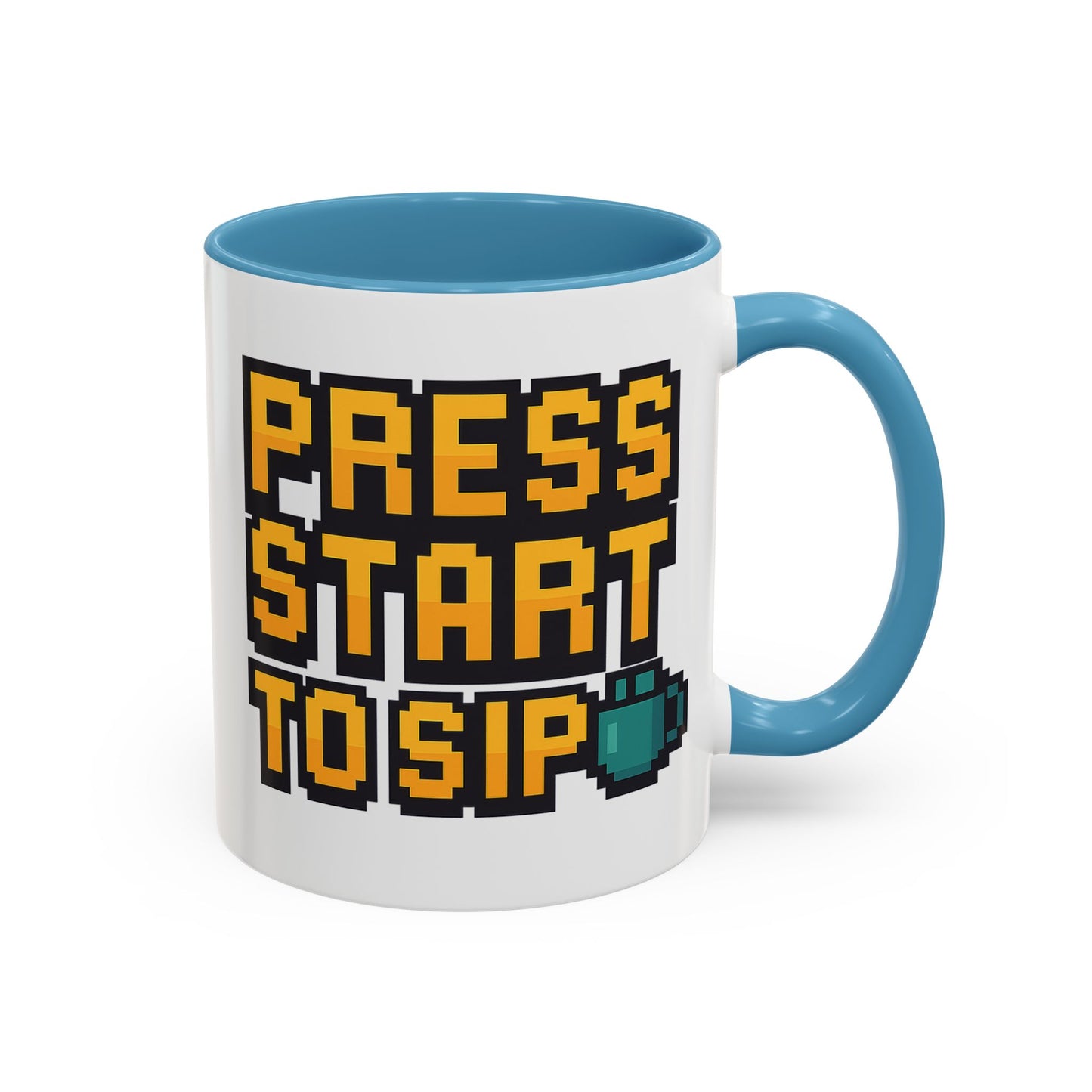 Gamer Coffee Mug, Press Start To Sip, Video Game Gift, Fun Kitchenware, Gaming Decor, Retro Style Mug