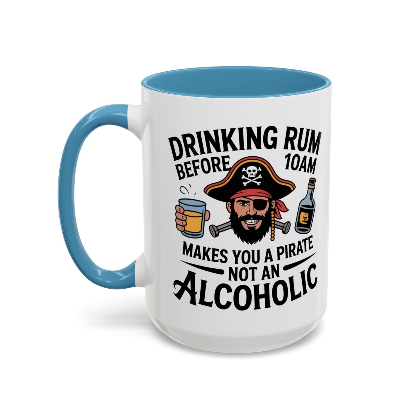 Pirate-Themed Coffee Mug, Fun Gift for Rum Lovers, Perfect for Pirate Parties, Nautical Decor, Unique Holiday Present