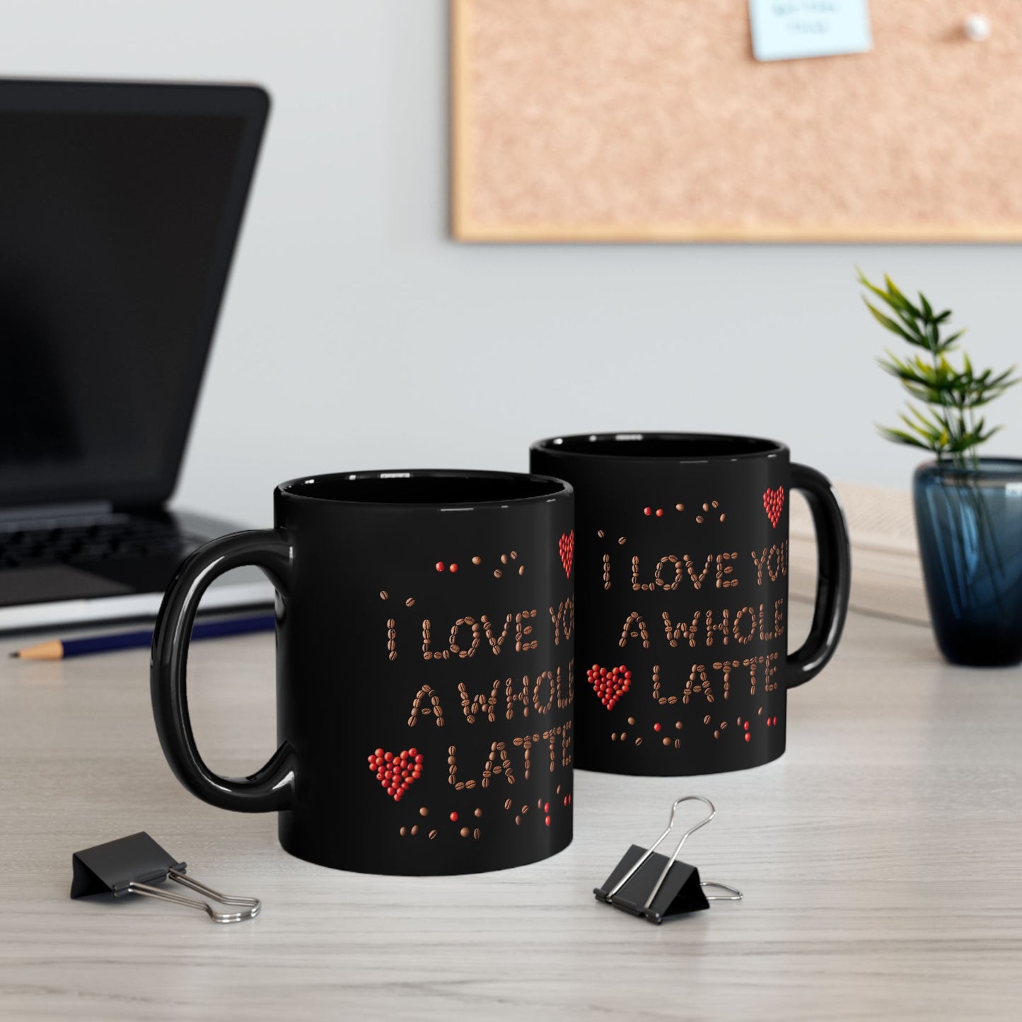 I Love You A Whole Latte, Cute Gift for Coffee Lovers, Valentine's Day, Anniversary, Birthday