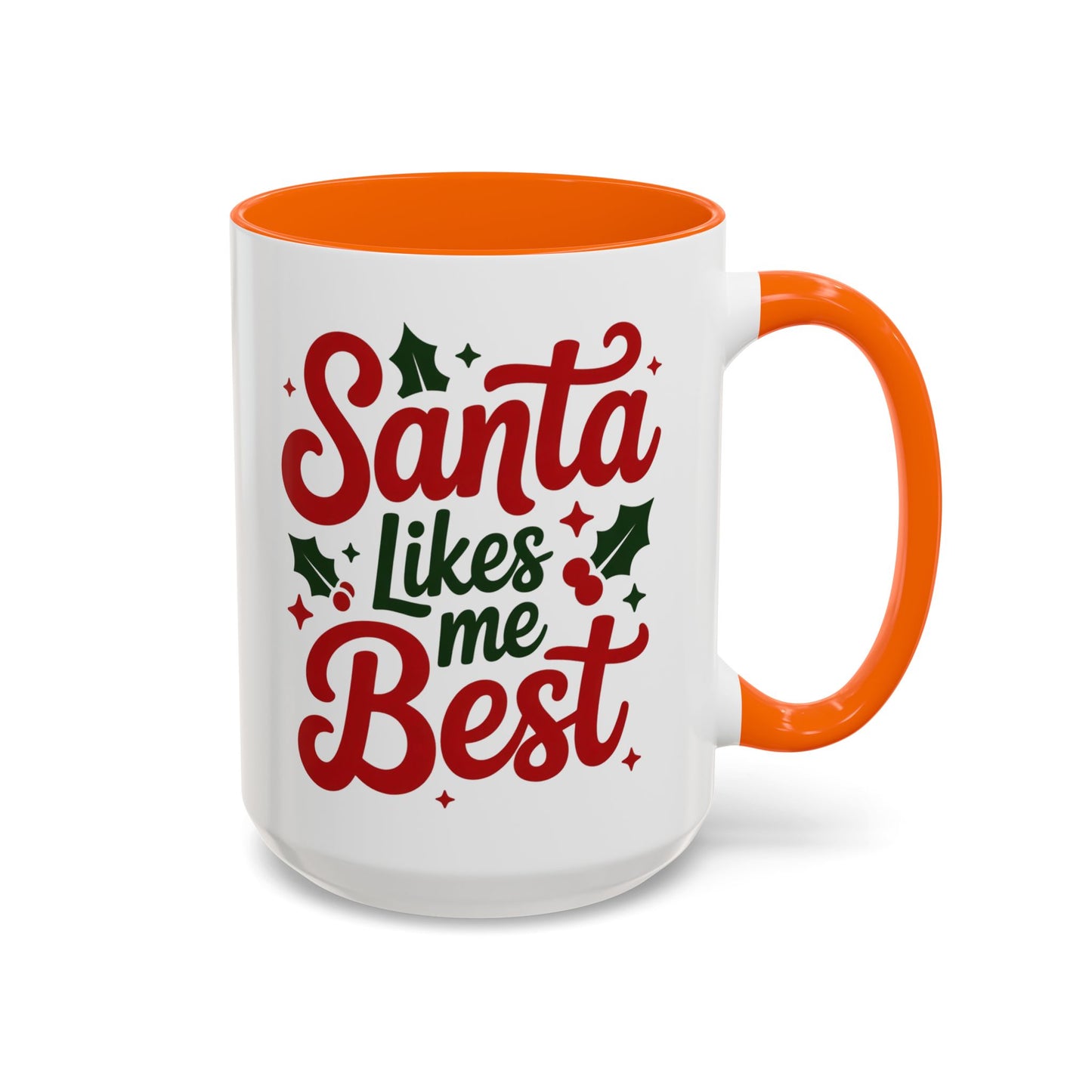 Santa Likes Me Best, Winter Decor, Gift for Coffee Lovers, Unique Present