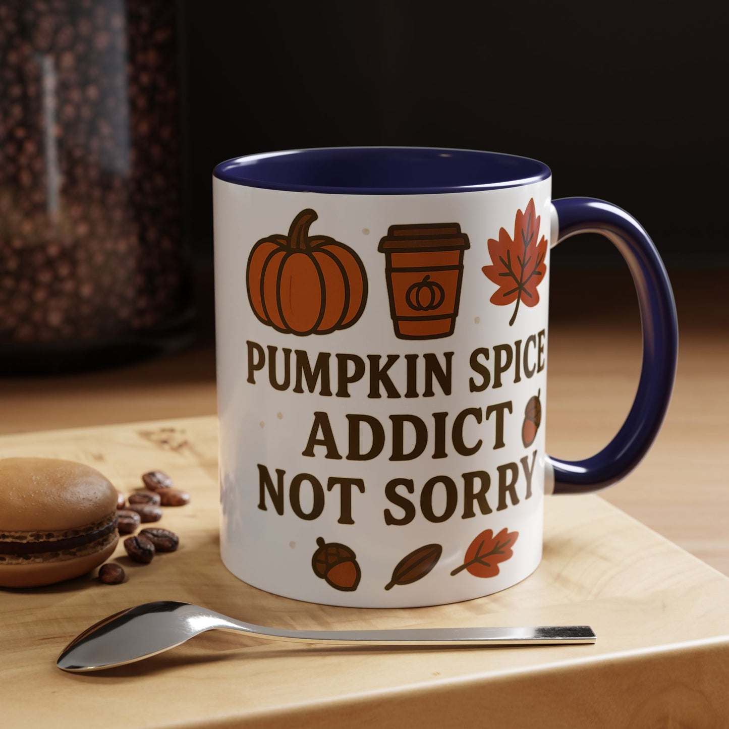 Pumpkin Spice Addict Coffee Mug, Cozy Fall Gift for Coffee Lovers, Autumn Decor, Cute Mug for Thanksgiving