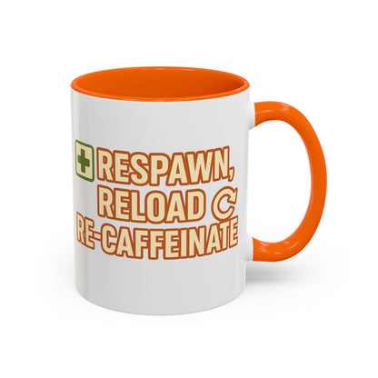 Respawn, Reload, Re-Caffeinate, Perfect Gift for Gamers, Fun Office Cup, Video Game Lover Mug, Birthday Present, [...]