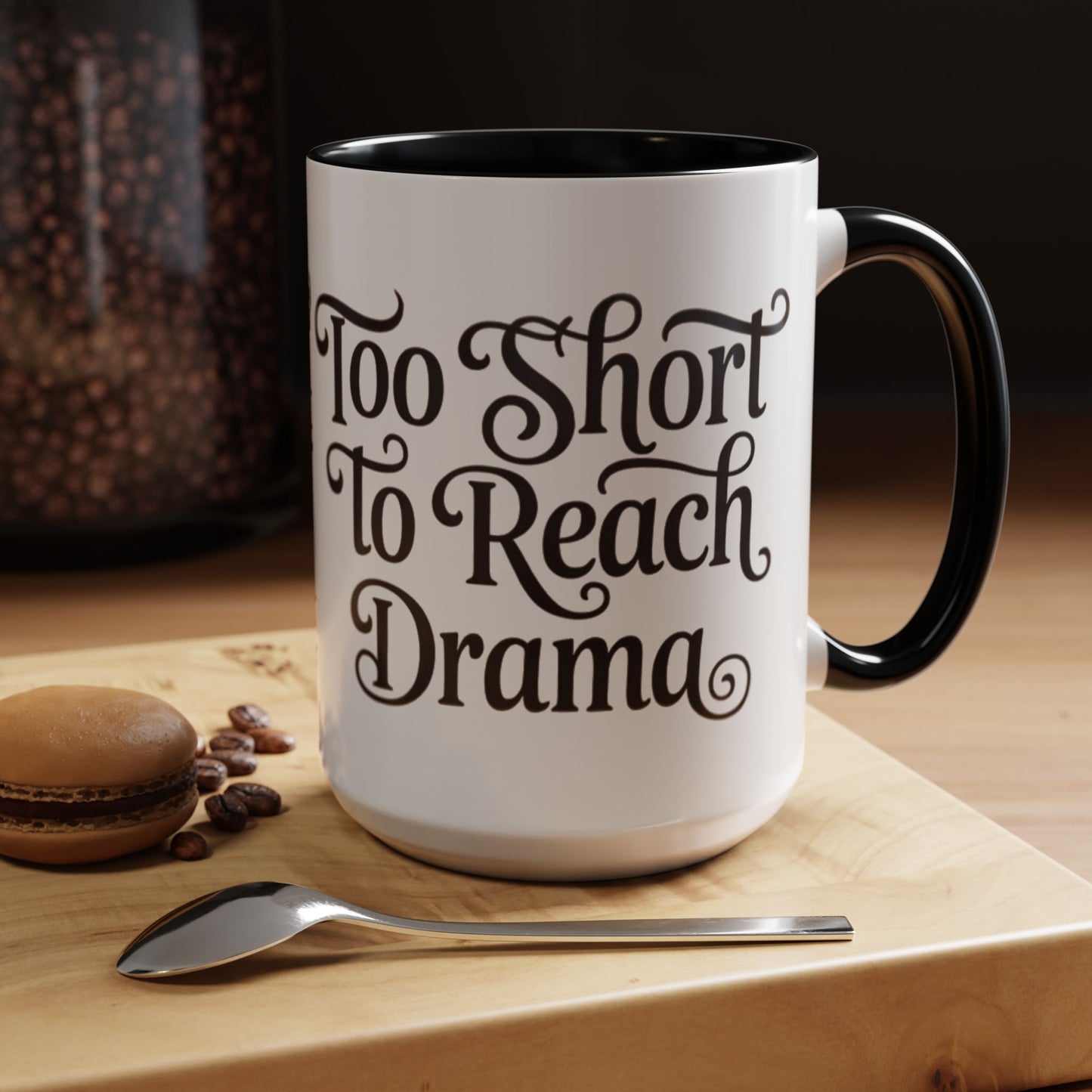 Drama-Free Accent Coffee Mug, Funny Gift, Coffee Lover Mug, Unique Office Mug, Relaxation Mug