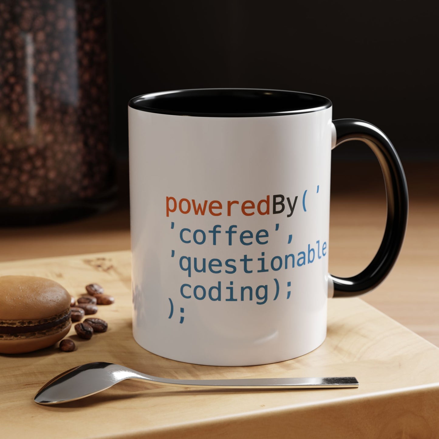 Coffee-Themed Accent Mug with Programmer Humor, Gift for Coders, Computer Enthusiasts, Office Use, Birthday, Tech Celebration