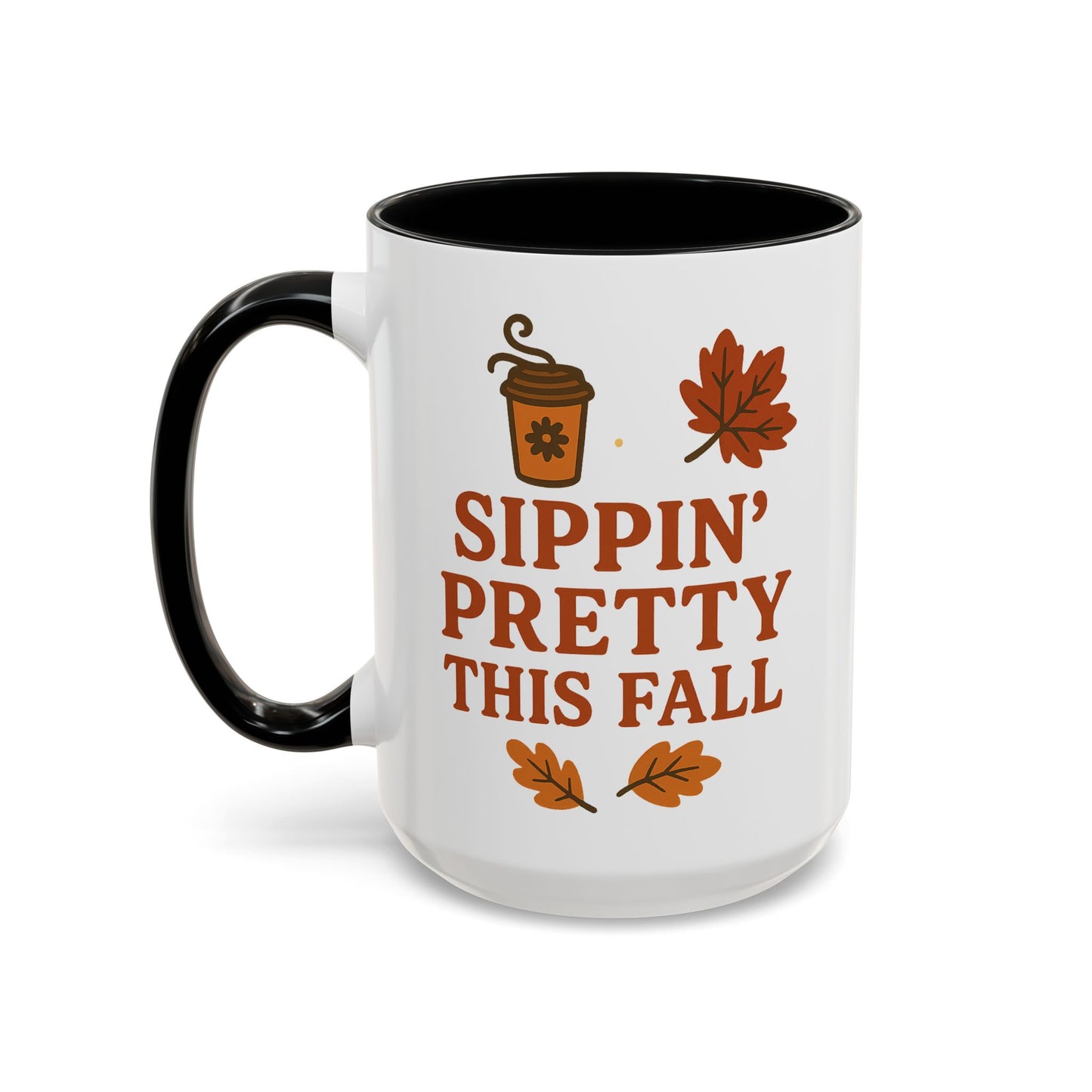 Sippin’ pretty this fall - Accent Coffee Mug (11, 15oz)