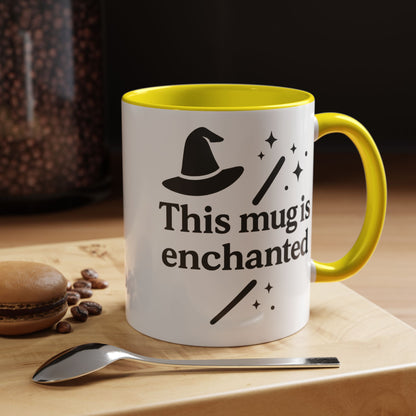 Enchanted Witch Coffee Mug, Magical Mug Gift, Halloween Decor, Witchcraft Mug, Coffee Lover Gift, Enchanted Design
