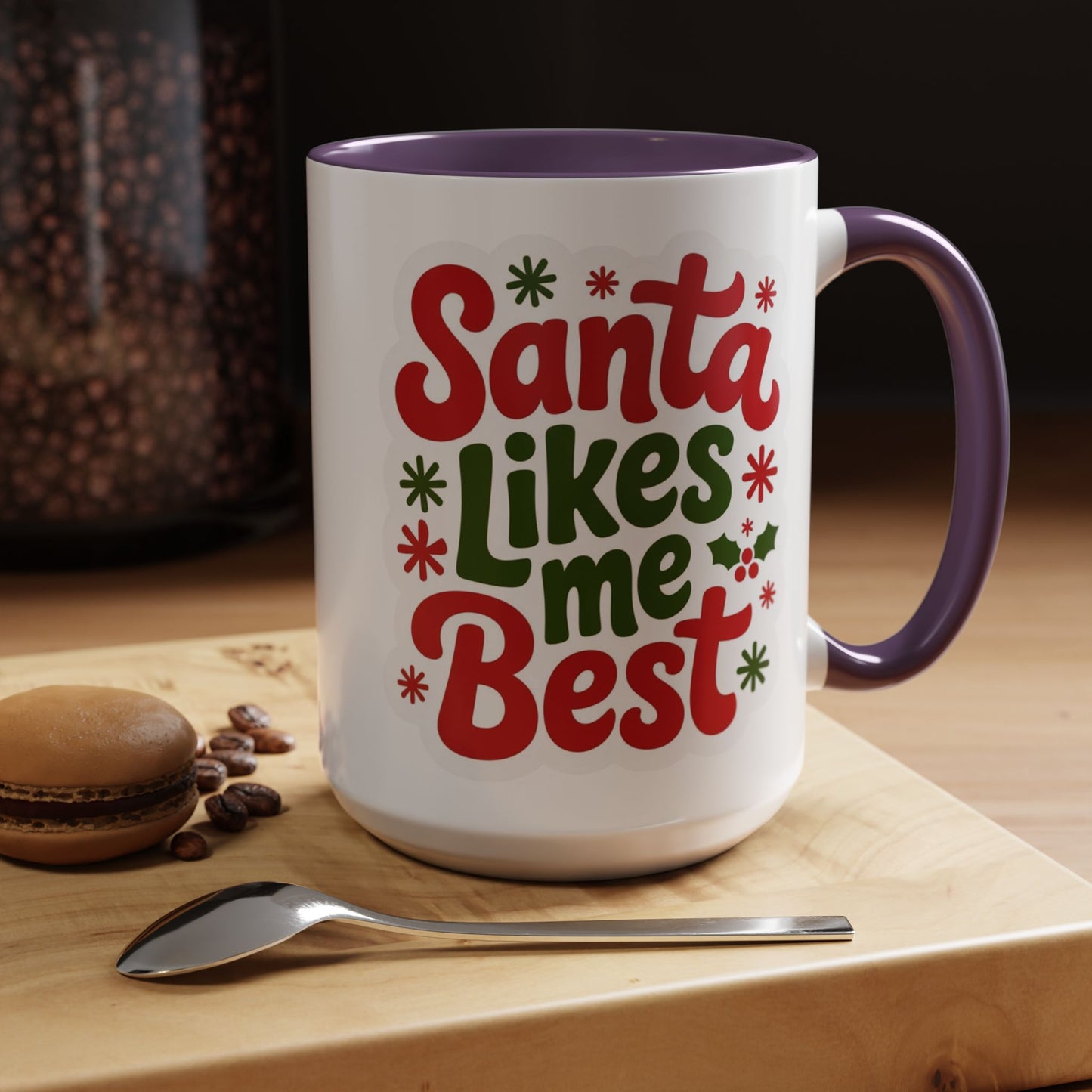 Holiday Santa Coffee Mug, Christmas Mug, Festive Drinkware, Gift for Santa Lovers, Coffee Lover's Cup