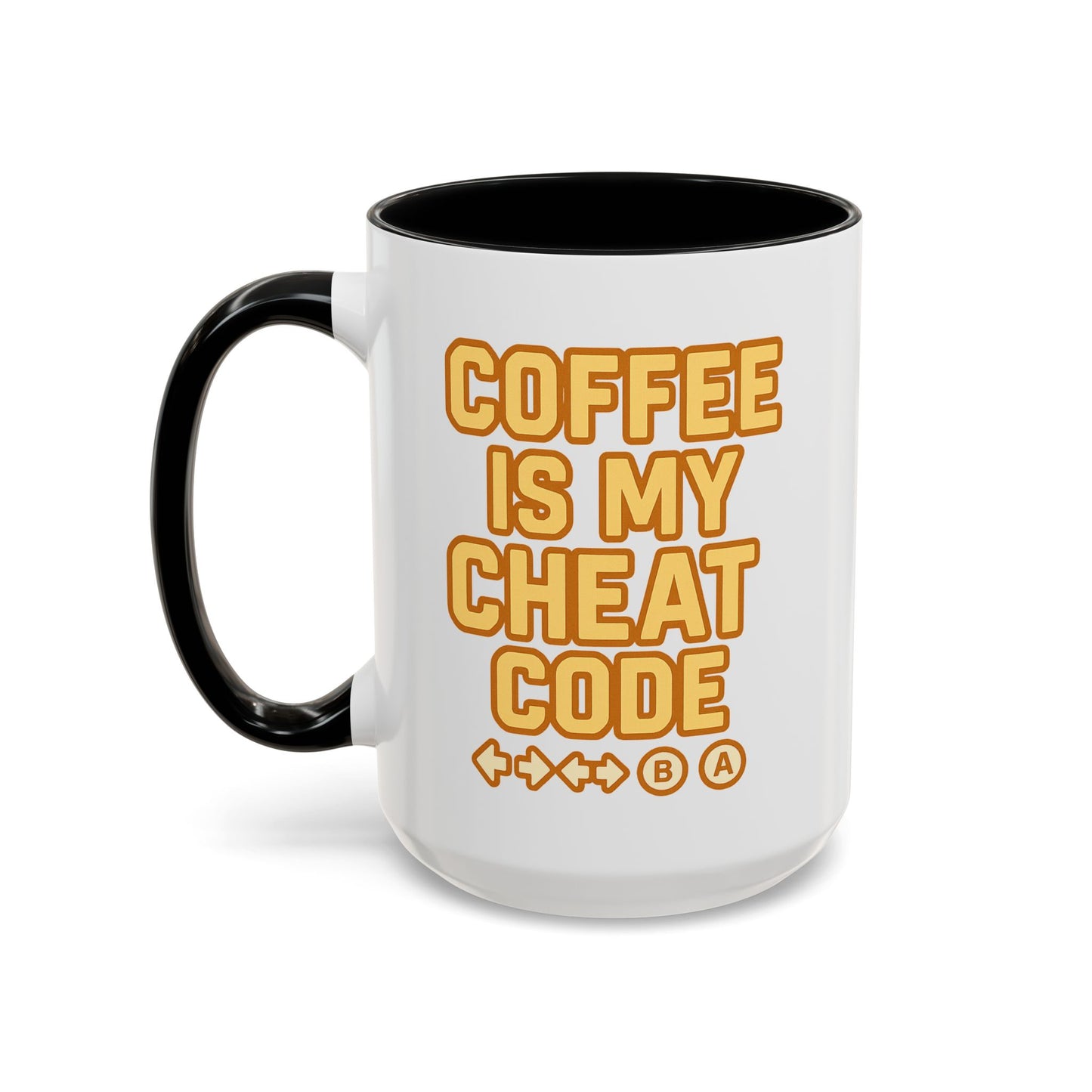 Coffee is My Cheat Code, Game Themed Gift, Funny Mug for Gamers, Gaming Accessory, Birthday Gift for Him