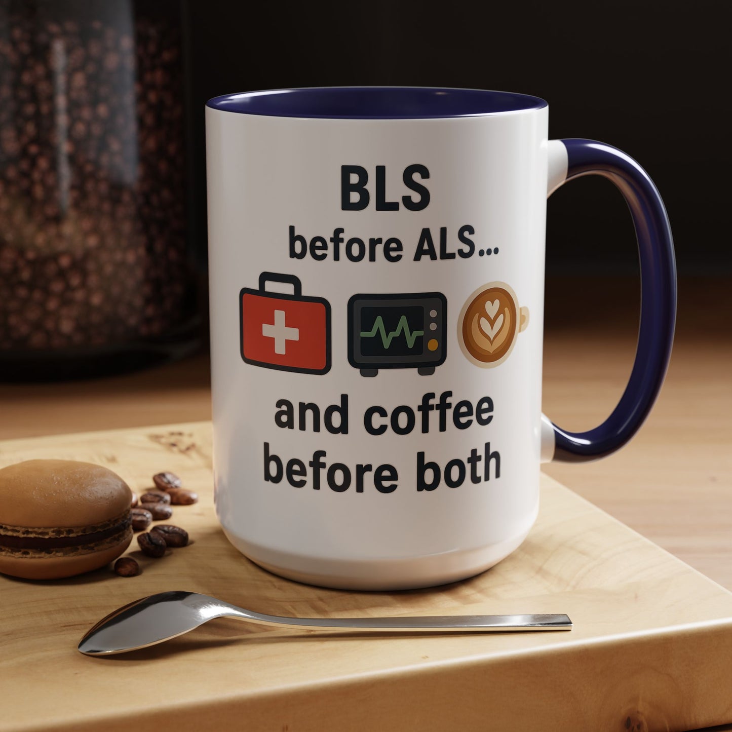 BLS before ALS and Coffee before Both - Perfect Gift for Paramedics, Nurses, and Healthcare Workers, Fun Office Mug