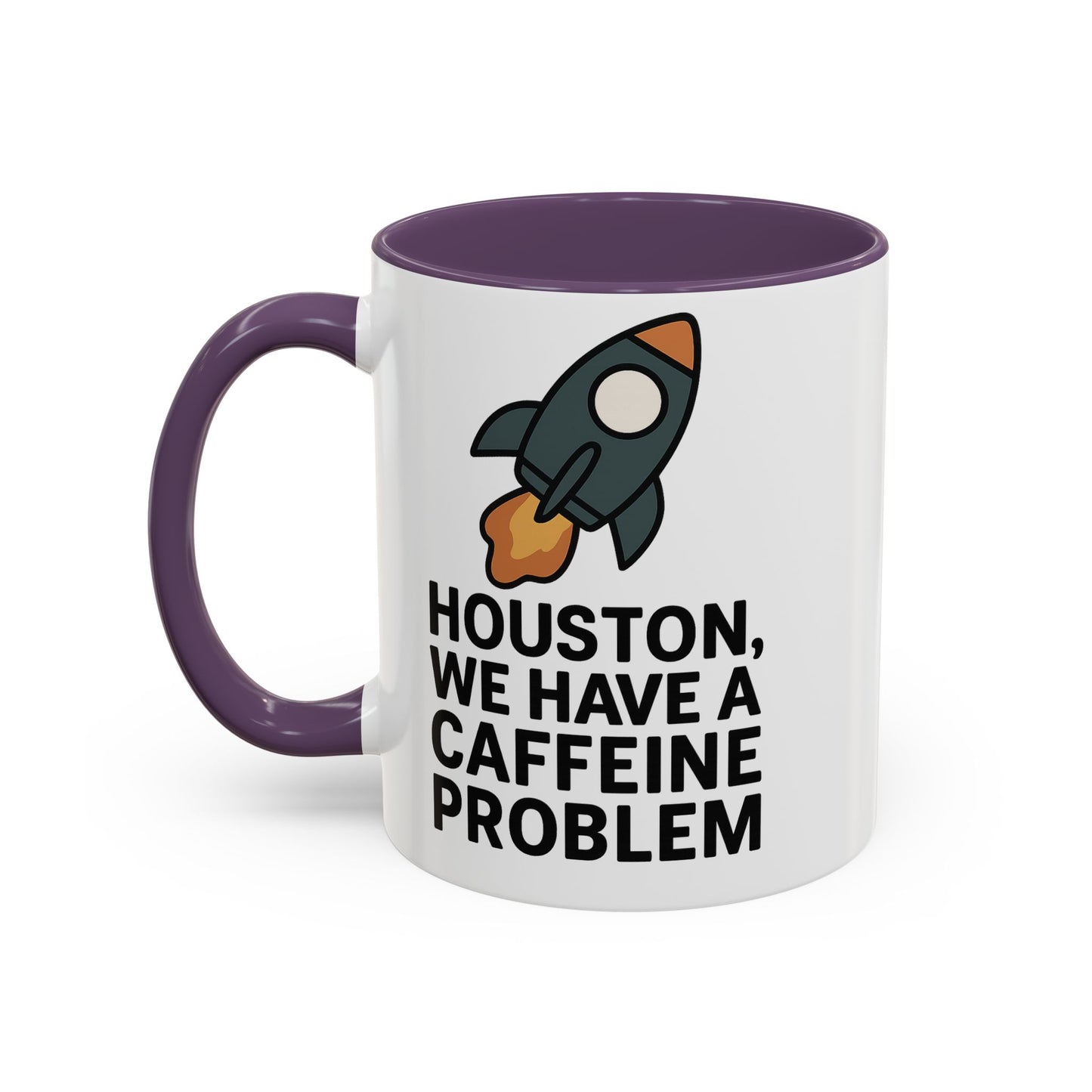 Houston We Have a Caffeine Problem Mug - Funny Coffee Cup for Space Lovers, Gift for Astronauts, Unique Kitchen Decor, Humor Mug