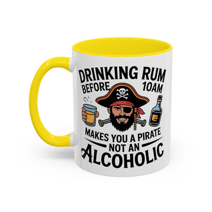 Pirate-Themed Coffee Mug, Fun Gift for Rum Lovers, Perfect for Pirate Parties, Nautical Decor, Unique Holiday Present