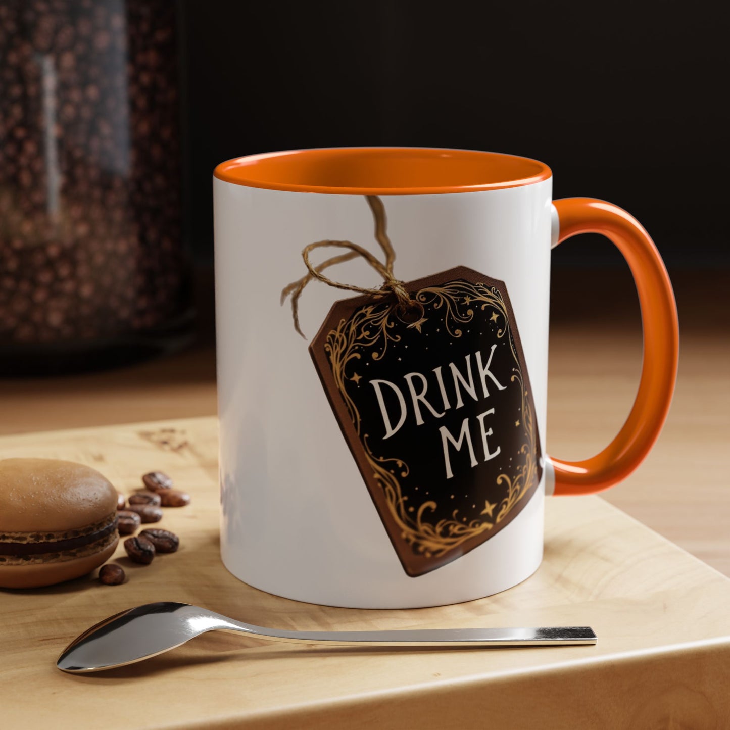 Whimsical Drink Me Coffee Mug - Enchanting Accent Cup for Tea Lovers