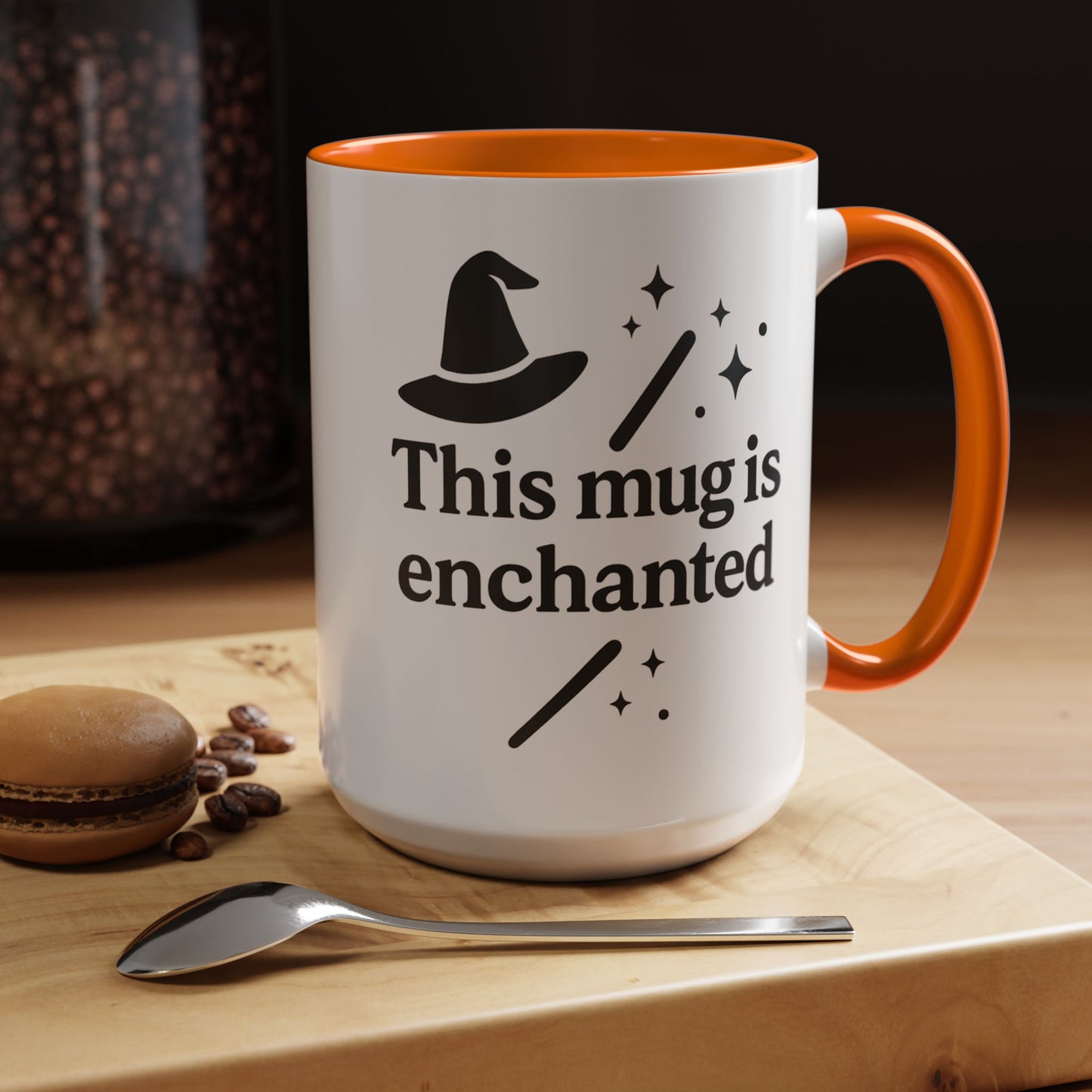 Enchanted Witch Coffee Mug, Magical Mug Gift, Halloween Decor, Witchcraft Mug, Coffee Lover Gift, Enchanted Design