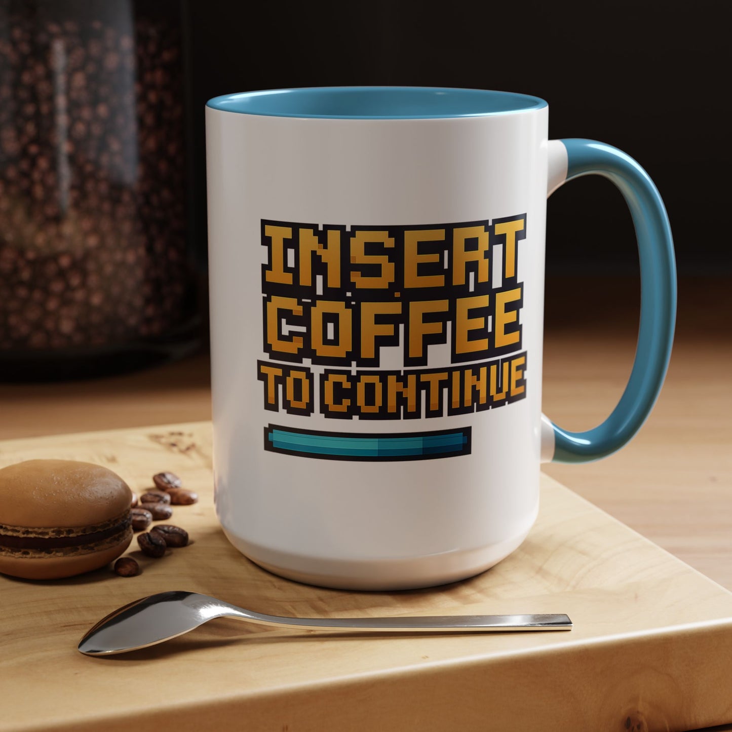 Insert Coffee to Continue, Gift for Tech Lovers, Office Desk Decor, Video Game Mug