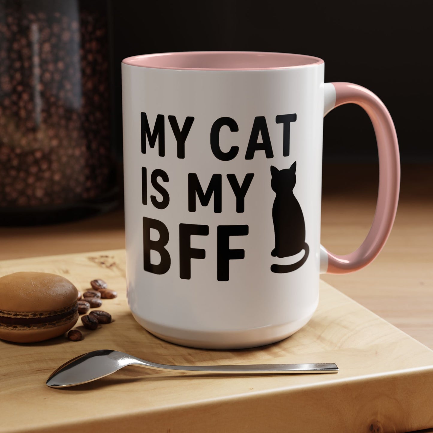 My Cat is My BFF - Perfect Gift for Pet Owners, Funny Pet Mug, Unique Cat Gifts, Cat Mom Mug, Animal Lover's Mug