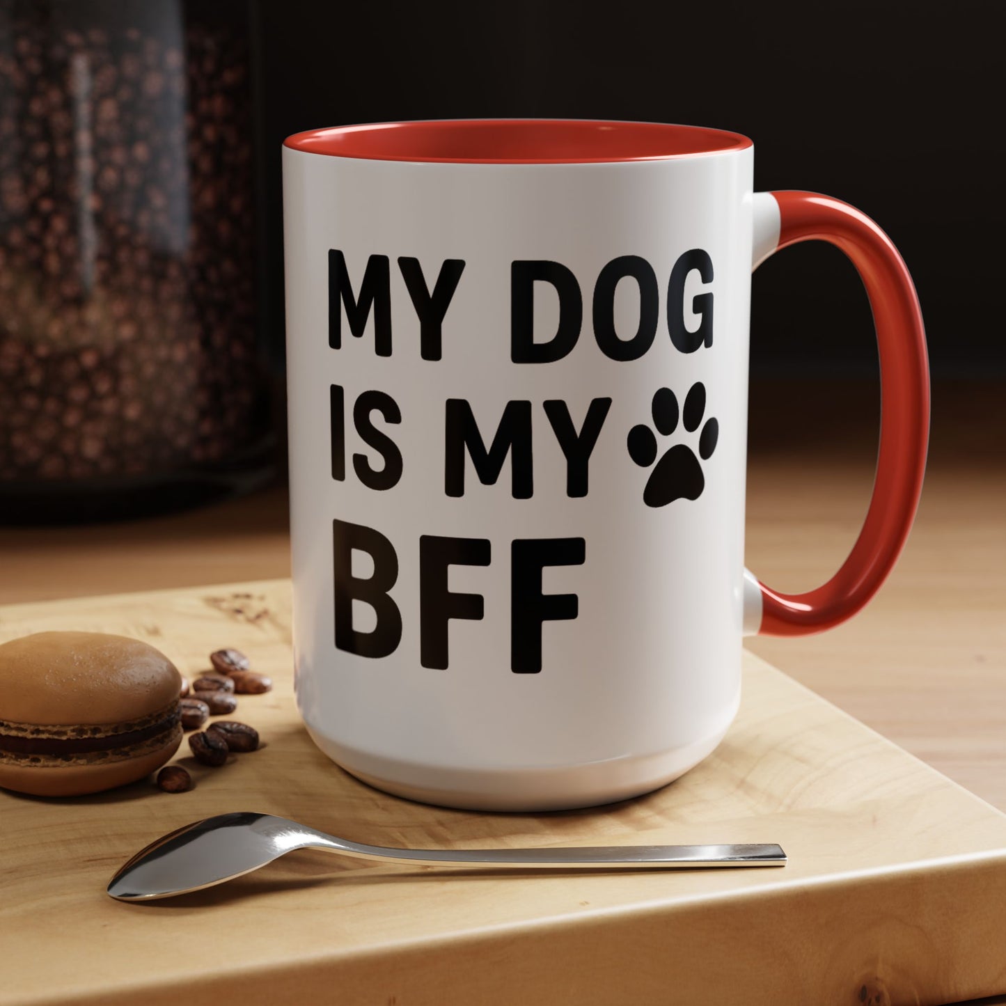 My Dog is My BFF, Pet Owner Gift, Animal Lover Mug, Cute Dog Theme, Personalized Pet Mug