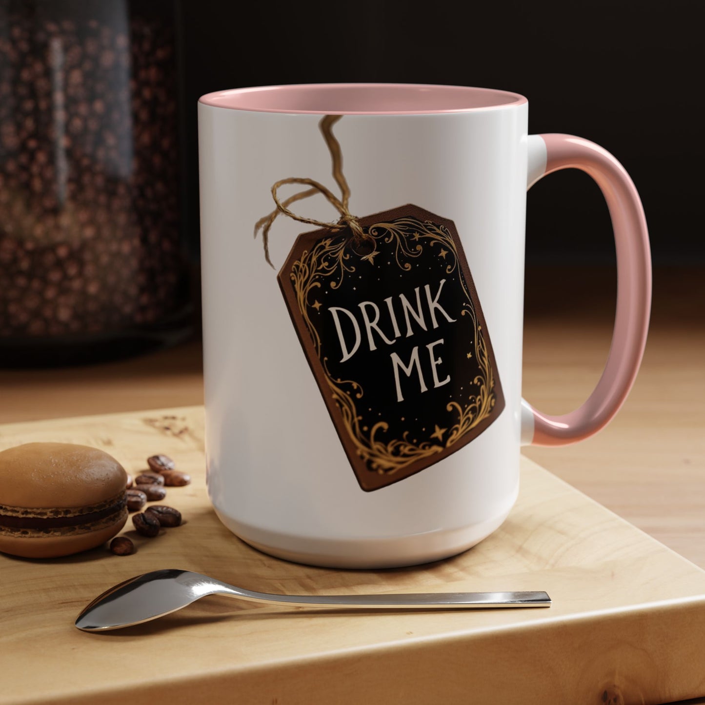 Whimsical Drink Me Coffee Mug - Enchanting Accent Cup for Tea Lovers