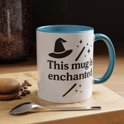 Enchanted Witch Coffee Mug, Magical Mug Gift, Halloween Decor, Witchcraft Mug, Coffee Lover Gift, Enchanted Design
